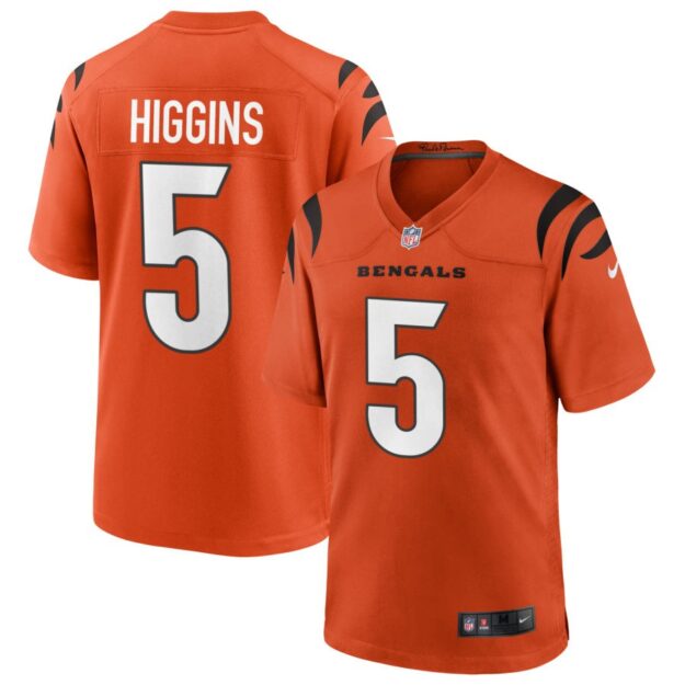 Tee Higgins Men's Nike Orange Cincinnati Bengals Alternate Game Custom Jersey