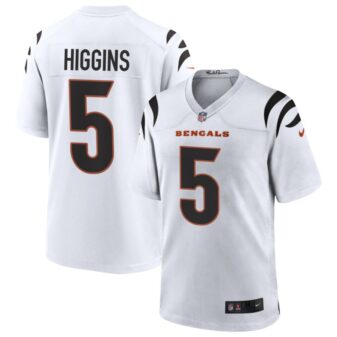 Tee Higgins Men's Nike White Cincinnati Bengals Game Custom Jersey