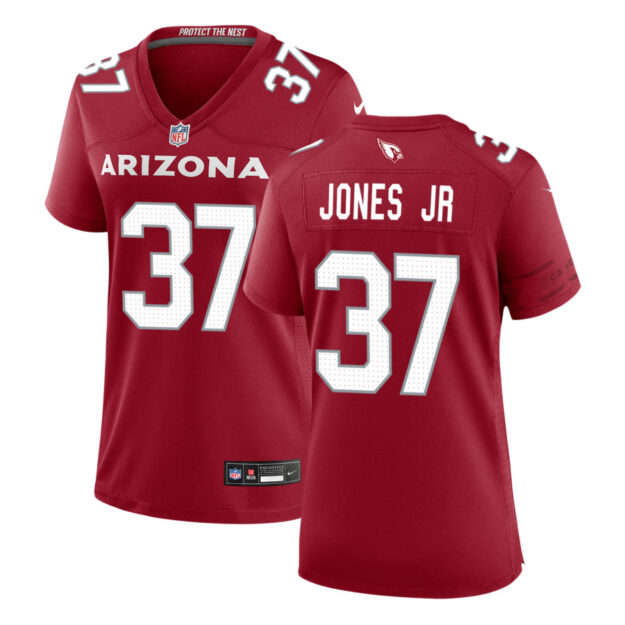 Tony Jones Jr Women's Nike Cardinal Arizona Cardinals Custom Game Jersey