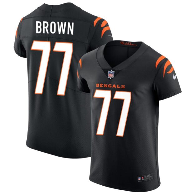 Trent Brown Men's Nike Black Cincinnati Bengals Vapor Elite Custom Jersey