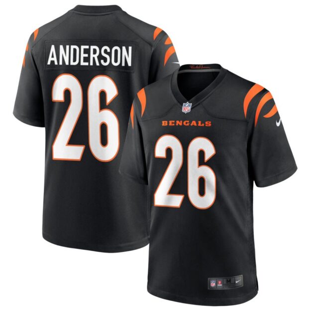 Tycen Anderson Men's Nike Black Cincinnati Bengals Game Custom Jersey