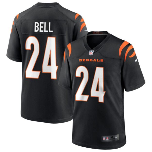 Vonn Bell Youth Nike Black Cincinnati Bengals Logo Game Custom Jersey