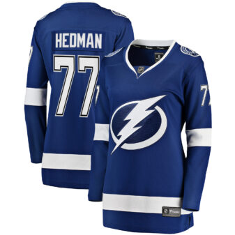 Women's Fanatics Victor Hedman Blue Tampa Bay Lightning Premier Breakaway Player Jersey