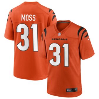 Zack Moss Men's Nike Orange Cincinnati Bengals Alternate Game Custom Jersey