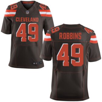 Aidan Robbins Men's Nike Brown Cleveland Browns Elite Custom Jersey