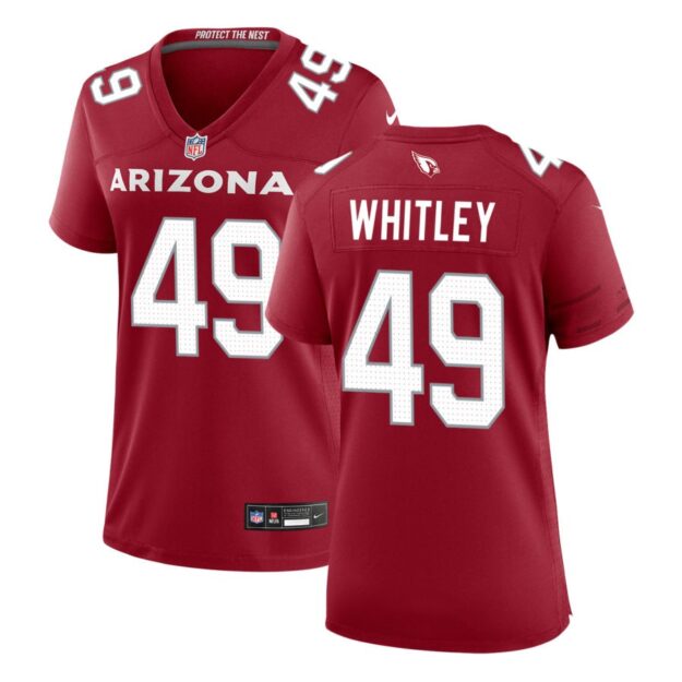 Benton Whitley Women's Nike Cardinal Arizona Cardinals Custom Game Jersey