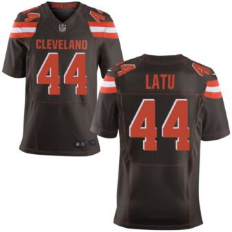 Cameron Latu Men's Nike Brown Cleveland Browns Elite Custom Jersey