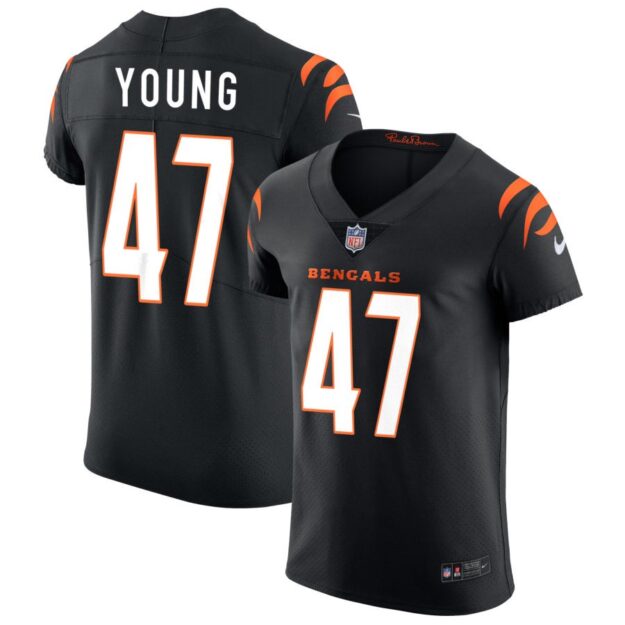 Craig Young Men's Nike Black Cincinnati Bengals Vapor Elite Custom Jersey