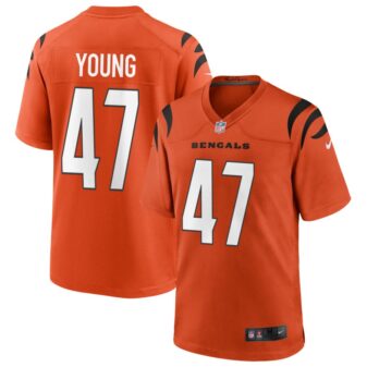 Craig Young Men's Nike Orange Cincinnati Bengals Alternate Game Custom Jersey