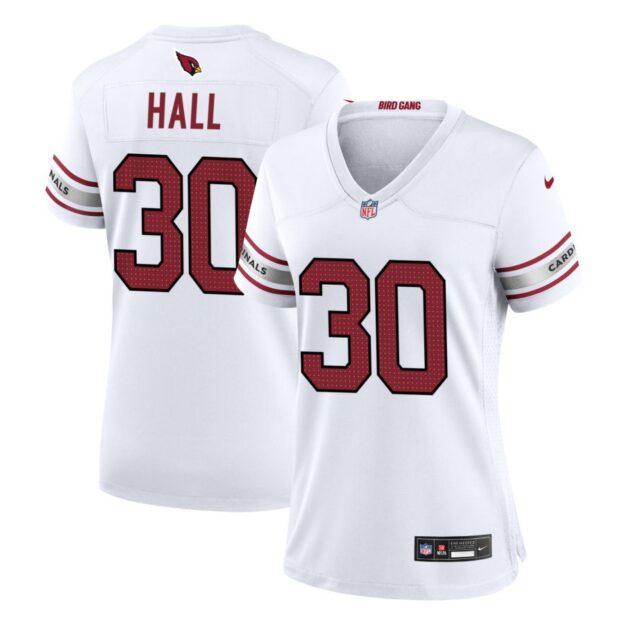 Darren Hall Women's Nike White Arizona Cardinals Custom Game Jersey