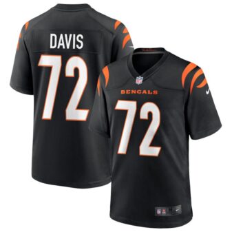 Domenique Davis Youth Nike Black Cincinnati Bengals Logo Game Custom Jersey