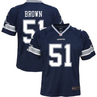 Earnest Brown Youth Nike Navy Dallas Cowboys Custom Game Jersey