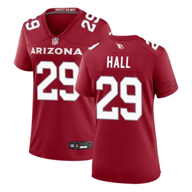 Hassan Hall Women's Nike Cardinal Arizona Cardinals Custom Game Jersey