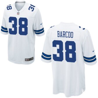 Luq Barcoo Nike Dallas Cowboys Custom Youth Game Jersey