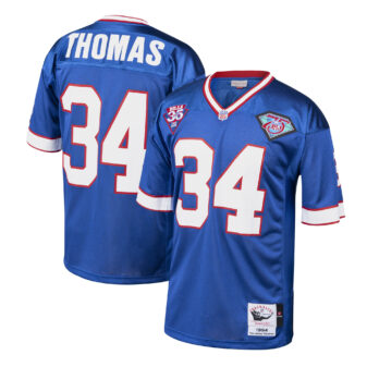 Men's Mitchell & Ness Thurman Thomas Royal Buffalo Bills 1985 Authentic Throwback Retired Player Jersey