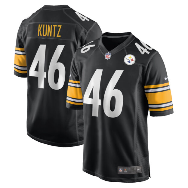 Men's Nike Christian Kuntz Black Pittsburgh Steelers Game Jersey