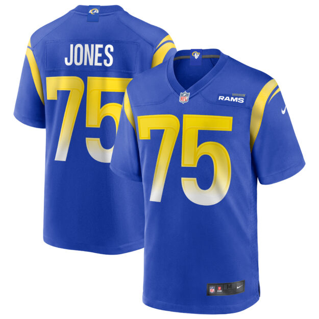 Men's Nike Deacon Jones Royal Los Angeles Rams Game Retired Player Jersey