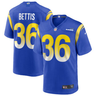 Men's Nike Jerome Bettis Royal Los Angeles Rams Game Retired Player Jersey