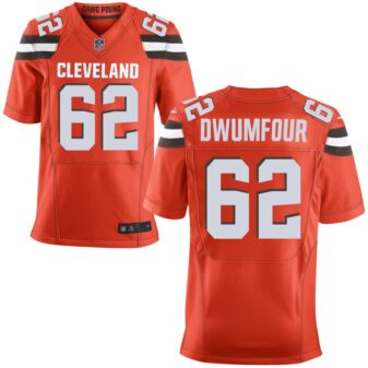 Michael Dwumfour Men's Nike Orange Cleveland Browns Custom Alternate Elite Jersey