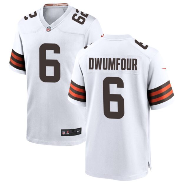 Michael Dwumfour Men's Nike White Cleveland Browns Custom Game Jersey