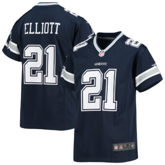 Youth Nike Ezekiel Elliott Navy Dallas Cowboys Player Game Jersey